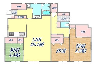 松生町貸家の物件間取画像